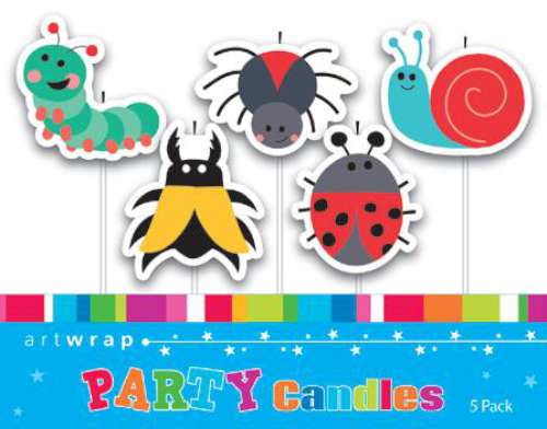 Party Candles - Garden Bugs - Click Image to Close